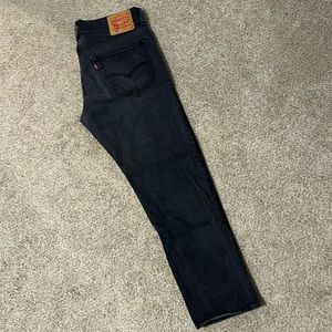 Levi Men’s 502 Black Wash Jeans Size 36x30